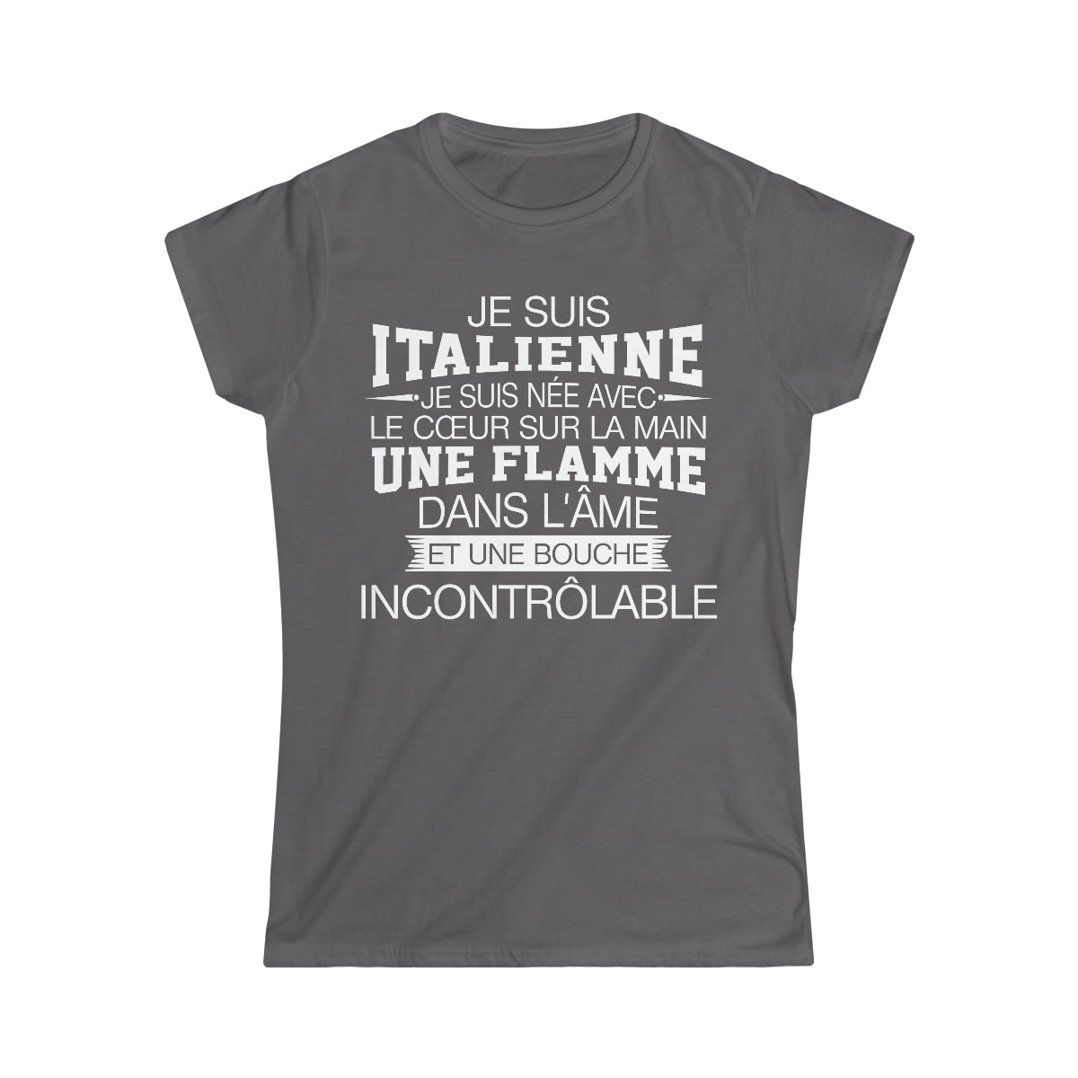 Je suis Italienne, je suis née avec le coeur sur la mai