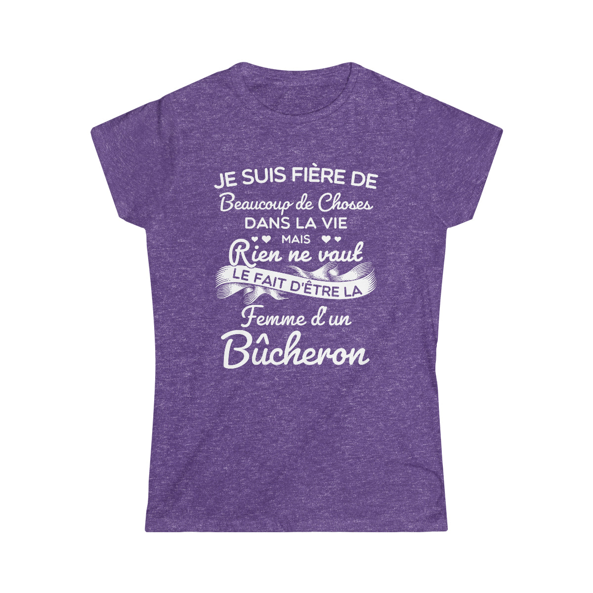 Fière femme d'un Bûcheron