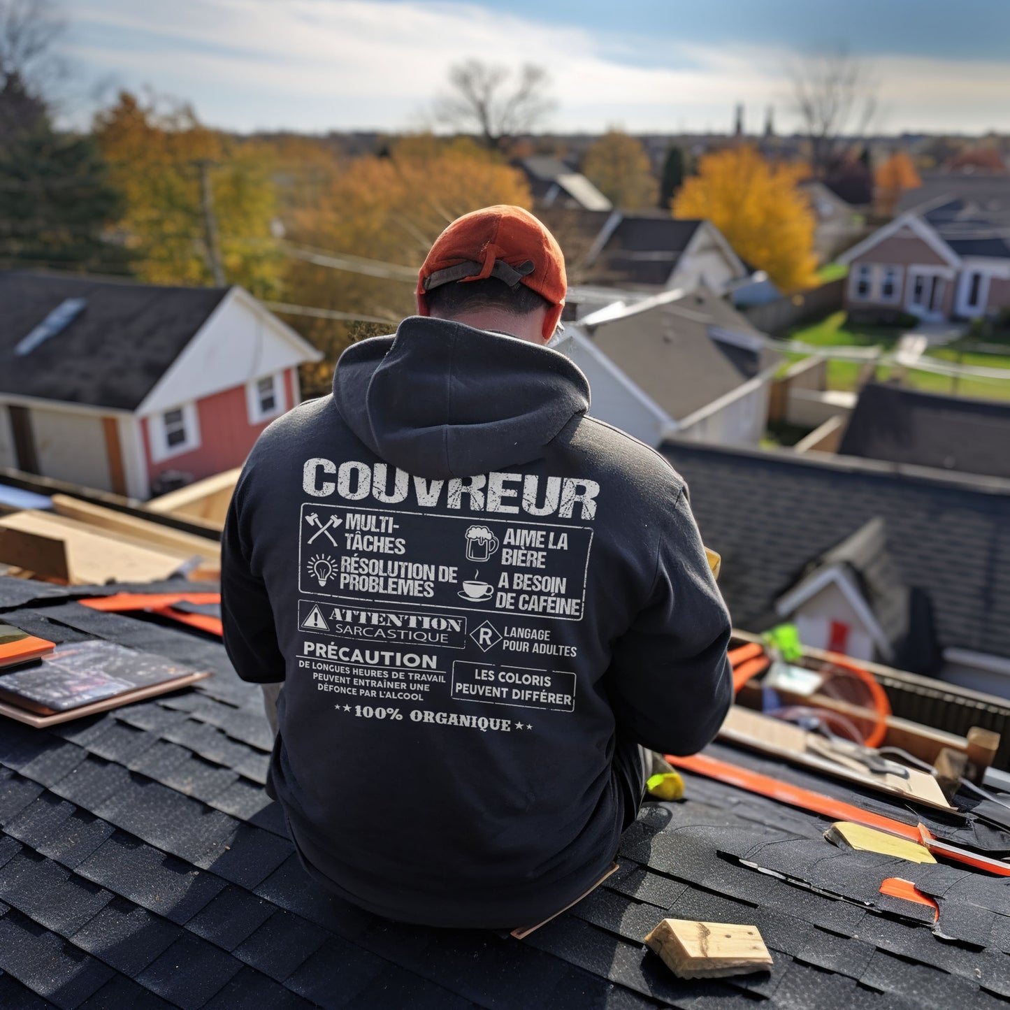 Couvreur est la quintessence du travailleur