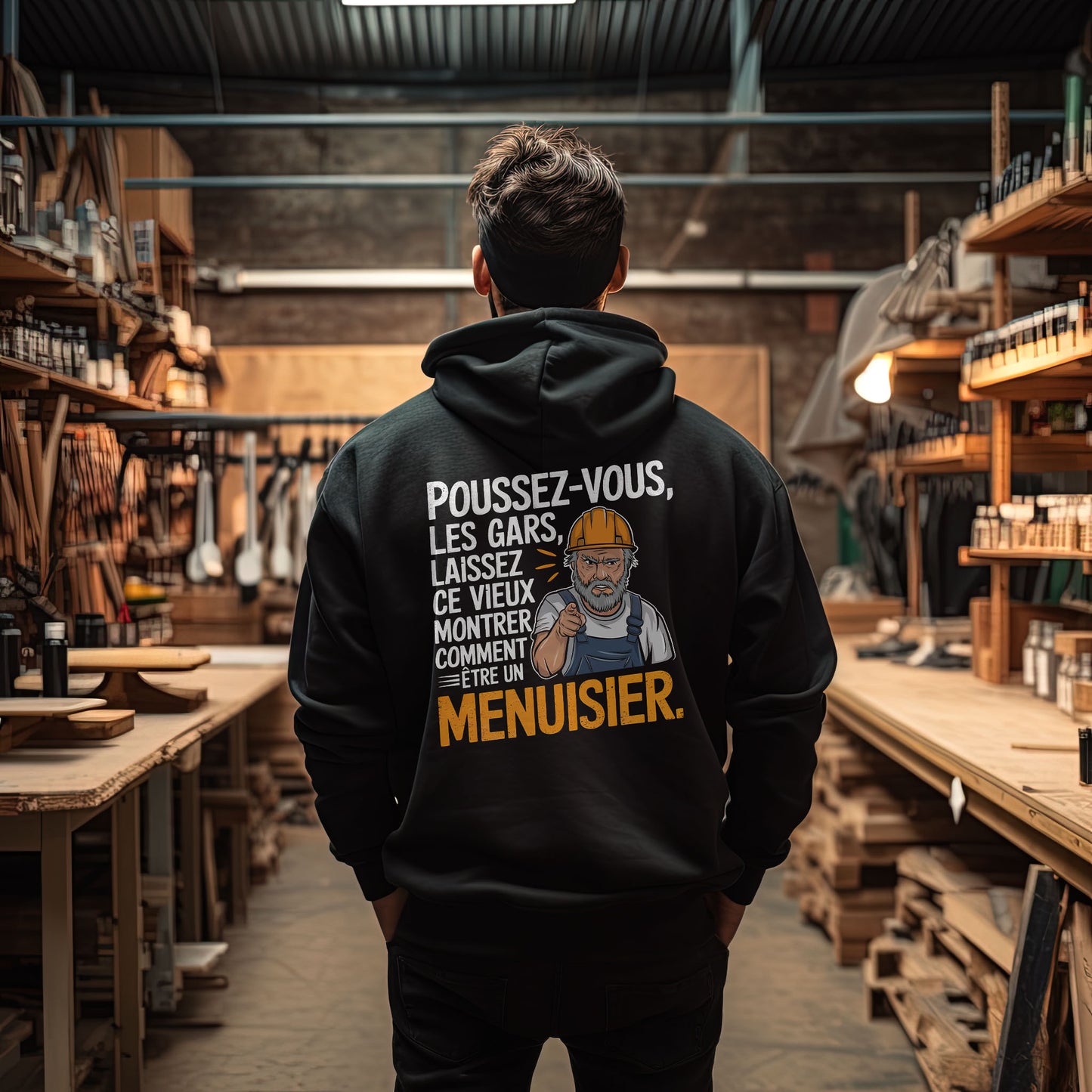 Poussez-vous, les gars, laissez ce vieux montrer comment être un menuisier