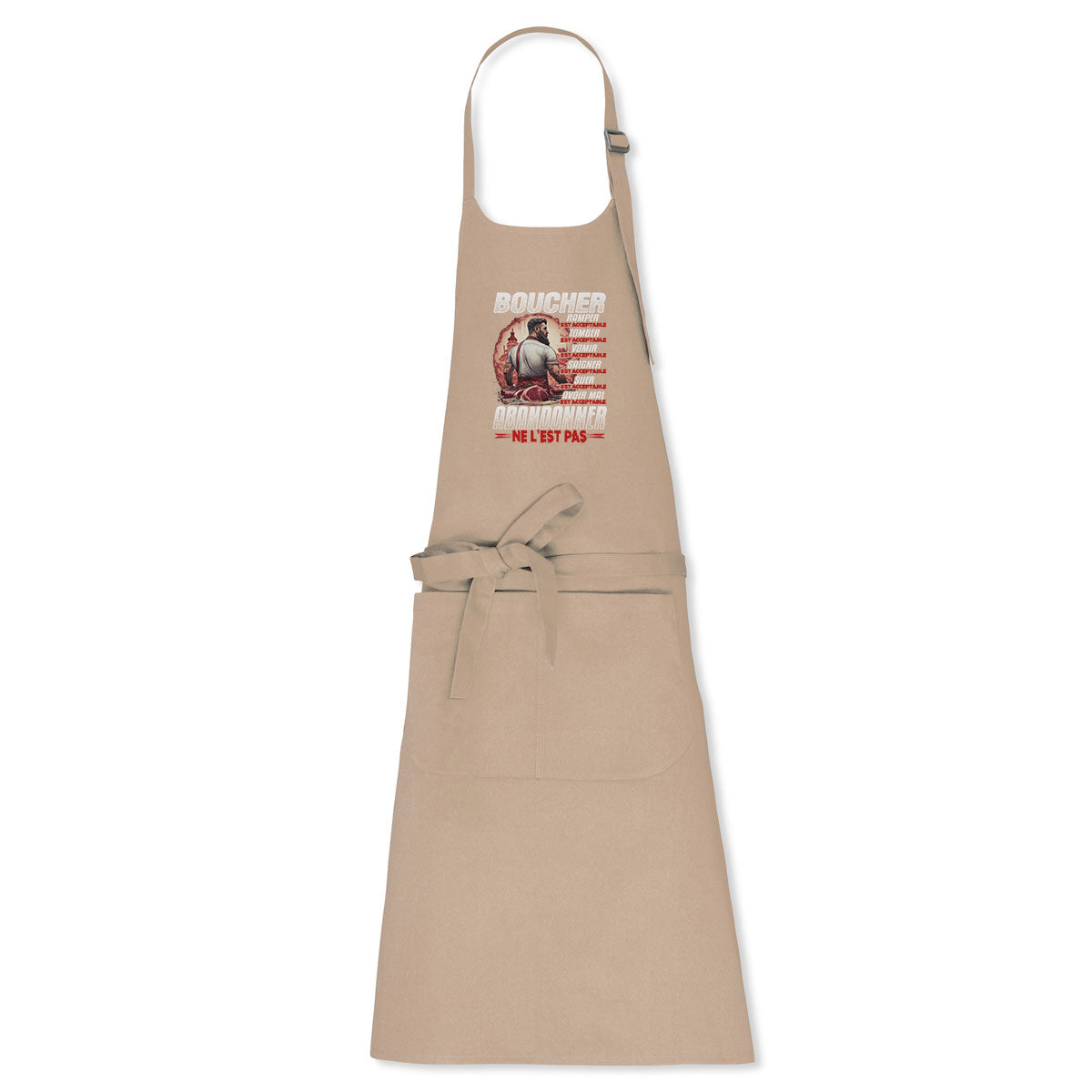 Tablier - Boucher, ramper, tomber, vomir, saigner est acceptable