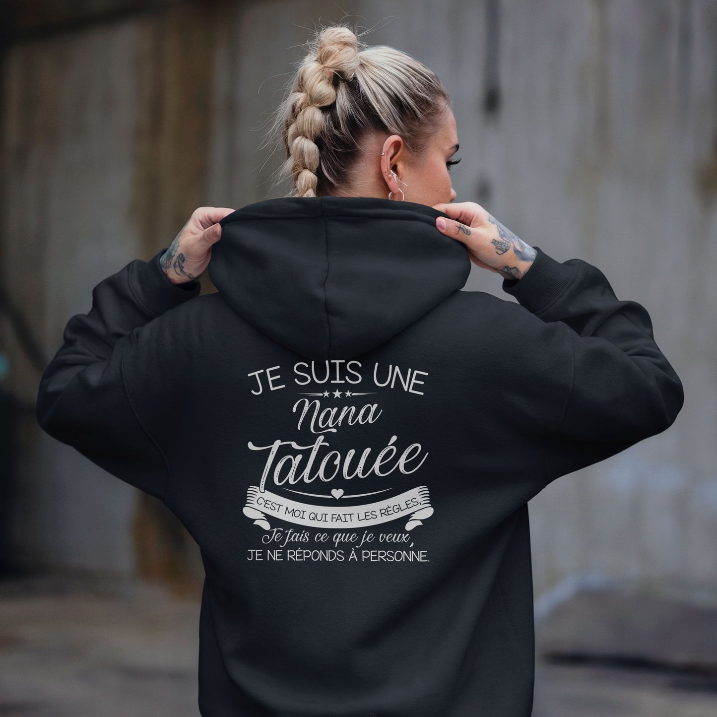 Je suis nana tatouée c'est moi qui fait les régles, je fais ce que je veux je ne réponds à personne
