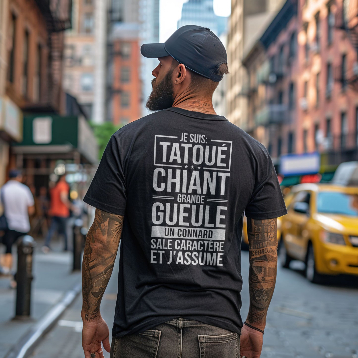 Je suis tatoué, chiant, grande gueule, un connard, sale caractère et j'assume