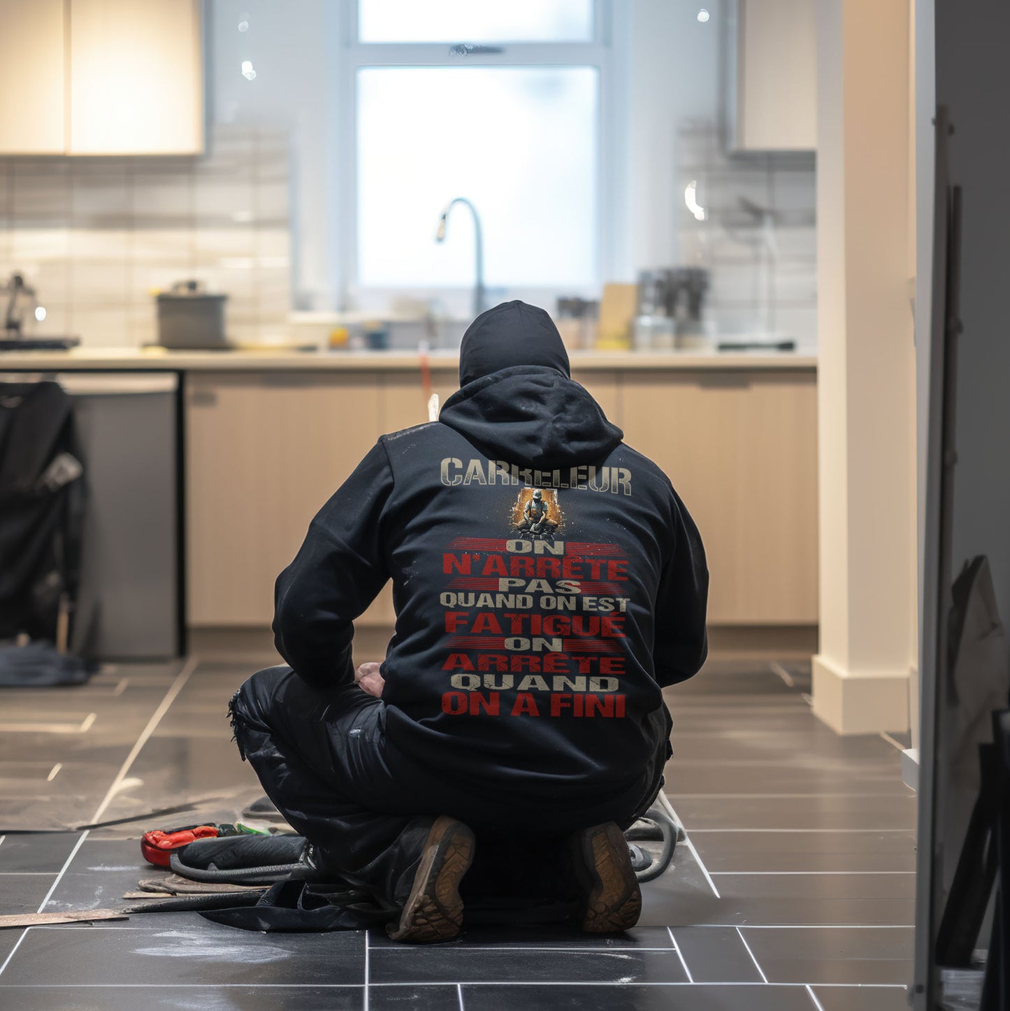 Carreleur, on n'arrête pas quand on est fatigué