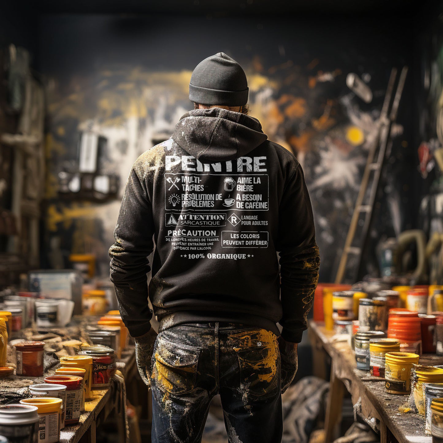 Peintre est la quintessence du travailleur