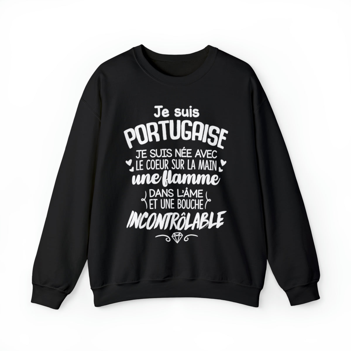 Je suis Portugaise, je suis née avec le coeur sur la mai
