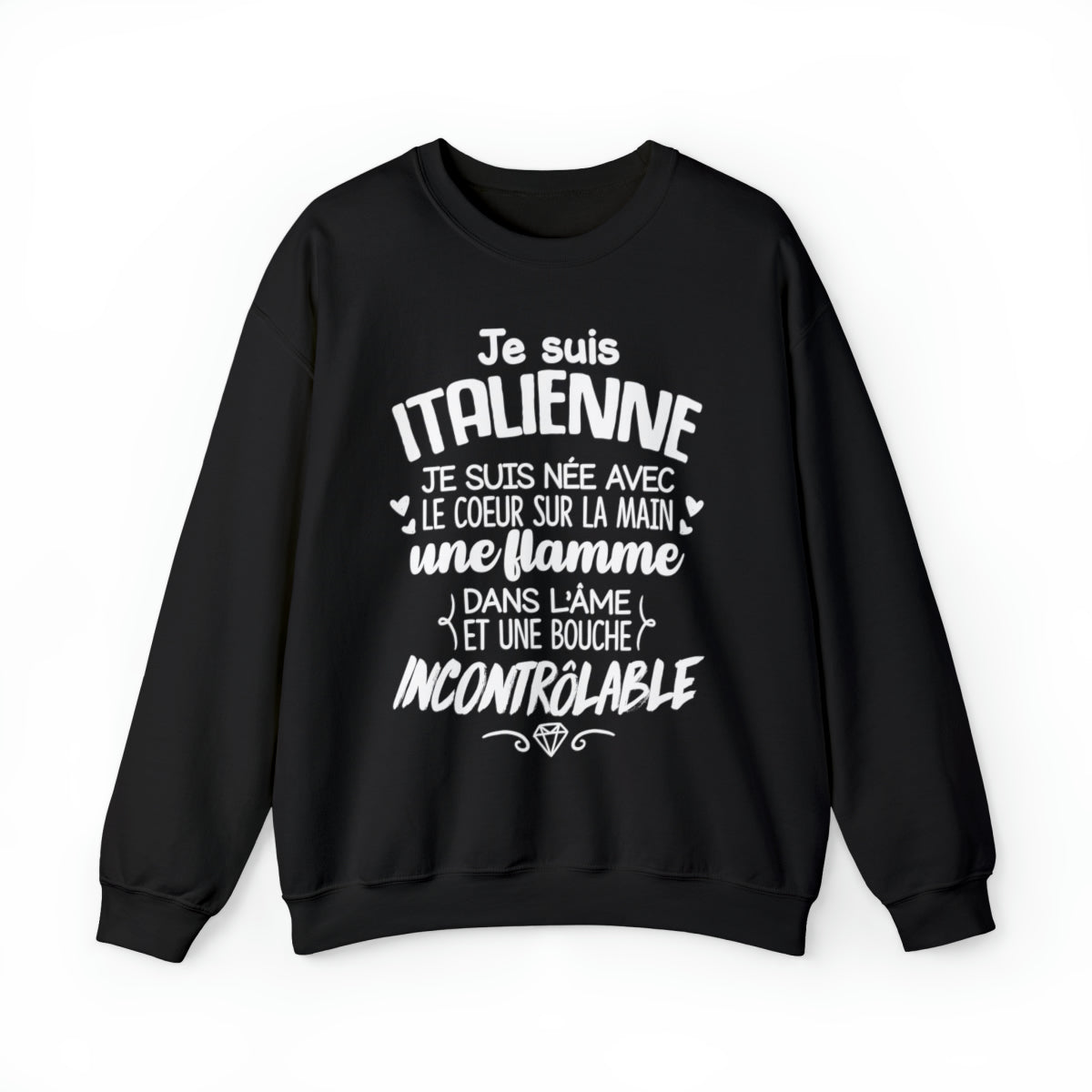 Je suis Italienne, je suis née avec le coeur sur la mai