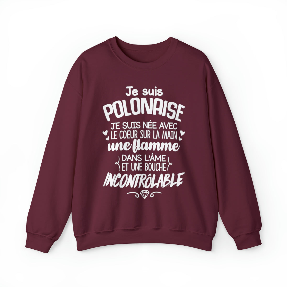 Je suis Polonaise, je suis née avec le coeur sur la mai