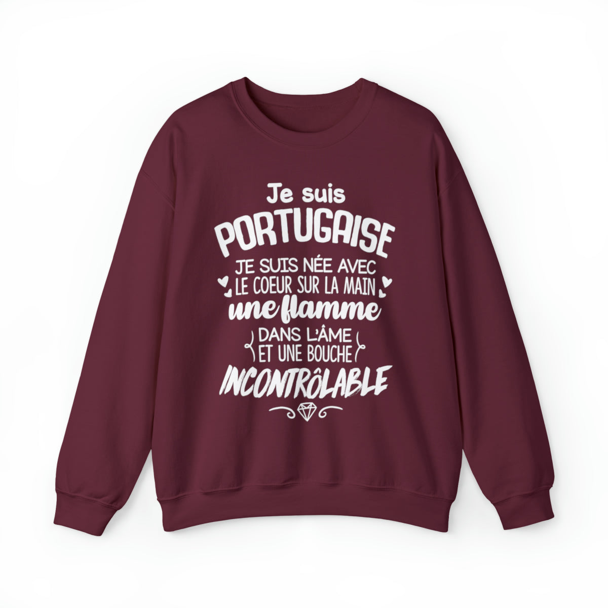 Je suis Portugaise, je suis née avec le coeur sur la mai