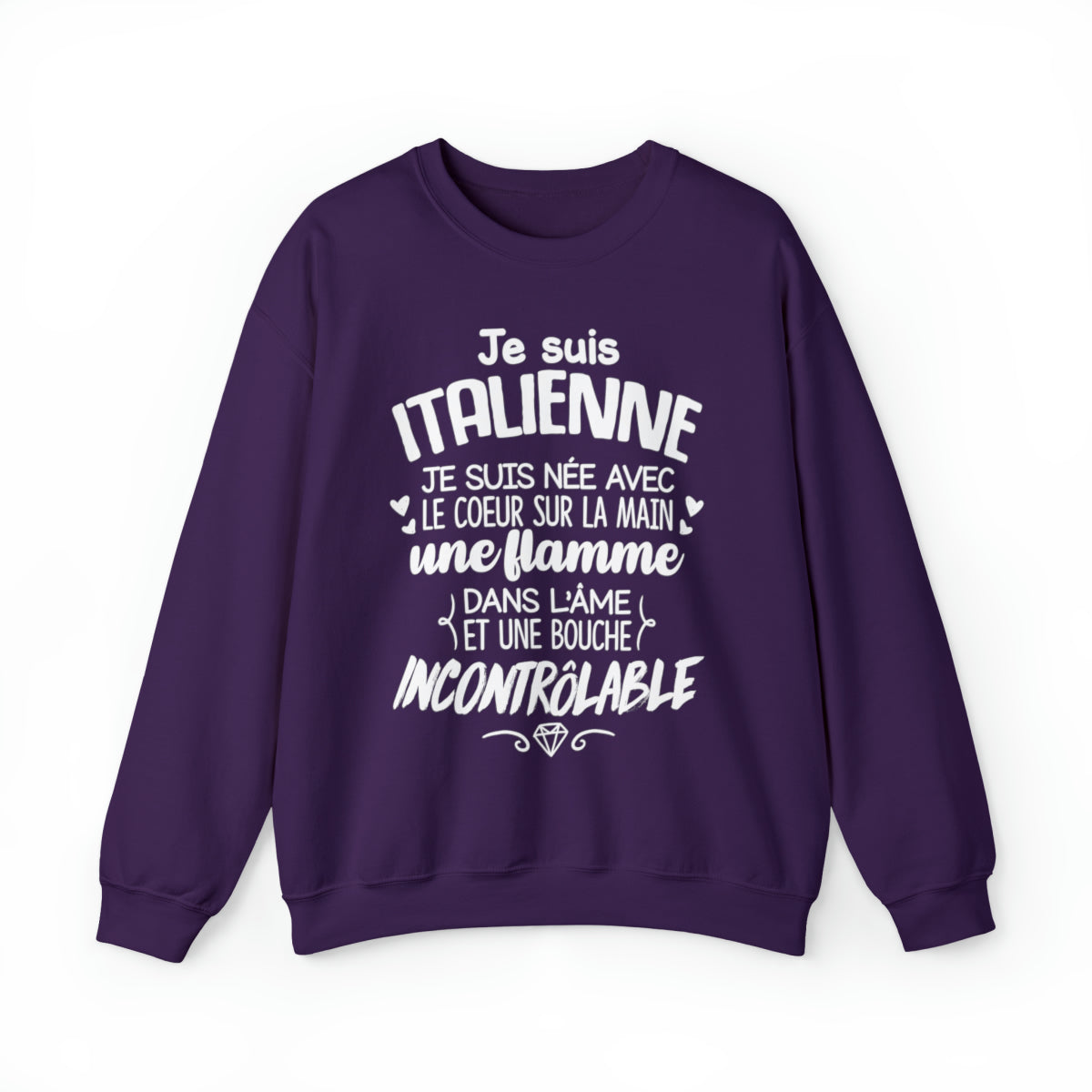 Je suis Italienne, je suis née avec le coeur sur la mai