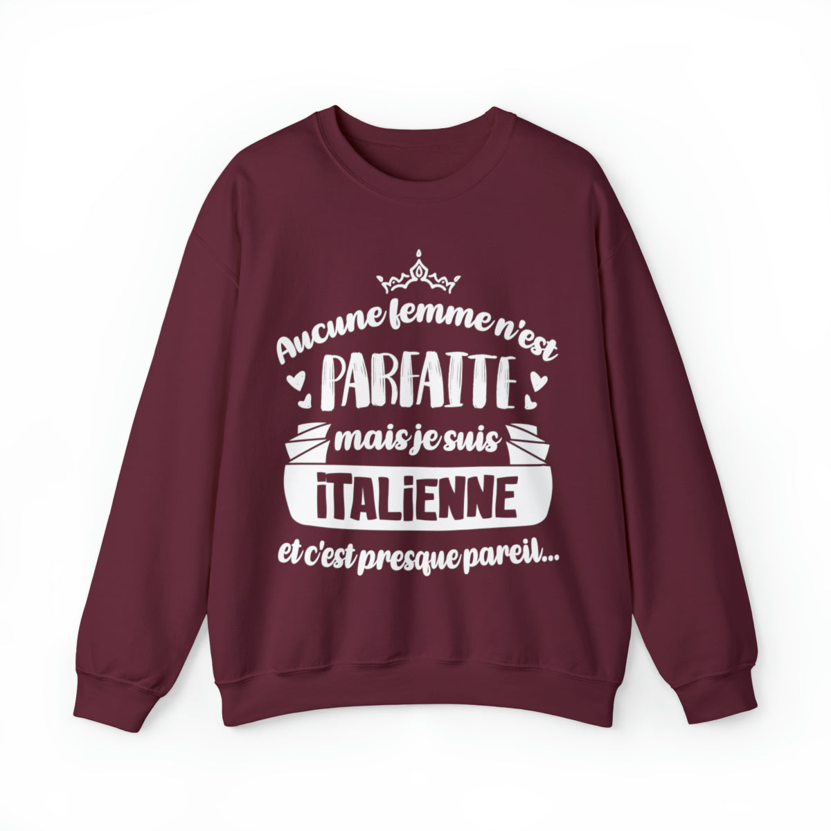 Je suis Italienne et c'est presque pareil