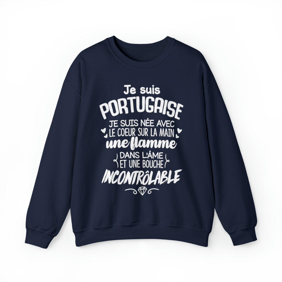 Je suis Portugaise, je suis née avec le coeur sur la mai