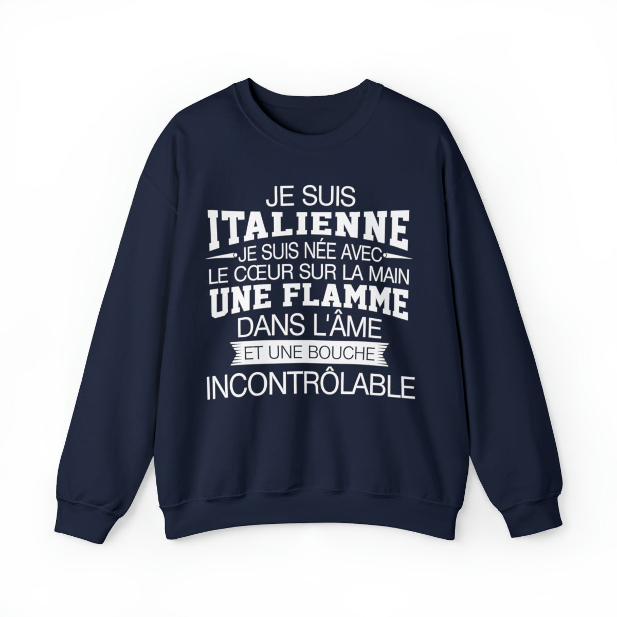 Je suis Italienne, je suis née avec le coeur sur la mai