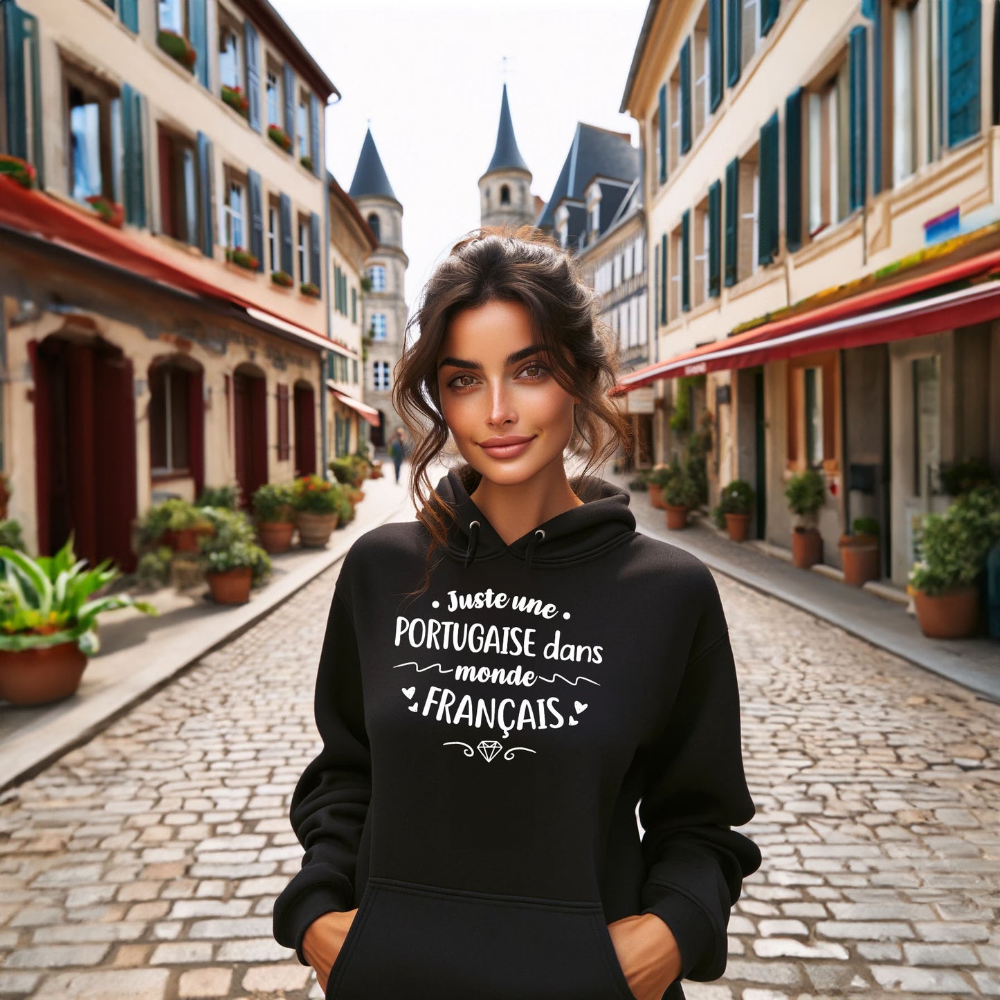 Juste une Portugaise dans monde Français