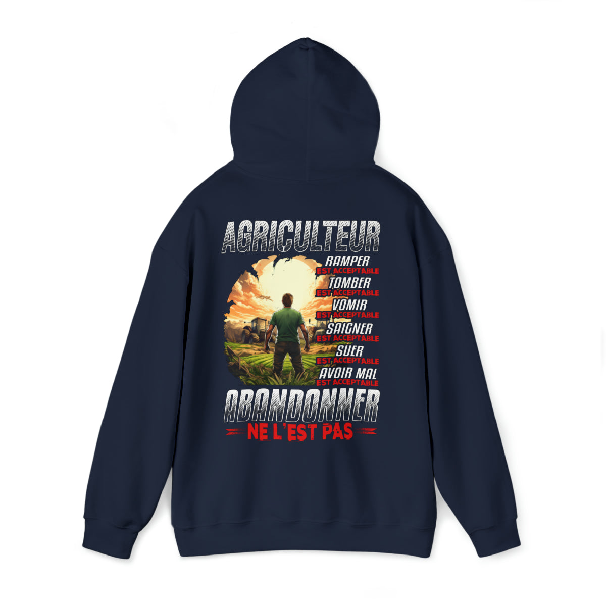 Agriculteur, ramper, tomber, vomir, saigner est acceptable