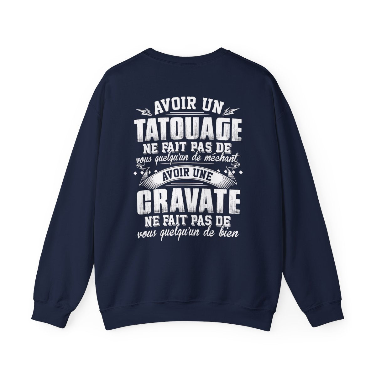 Avoir un tatouage ne fait pas de vous quelqu'un de méchant avoir une cravate ne fait pas de vous quelqu'un de bien