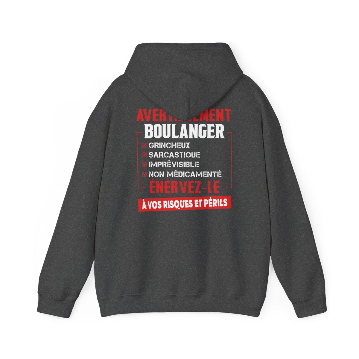 Boulanger, grincheux, sarcastique, imprévisible, non médicamenté