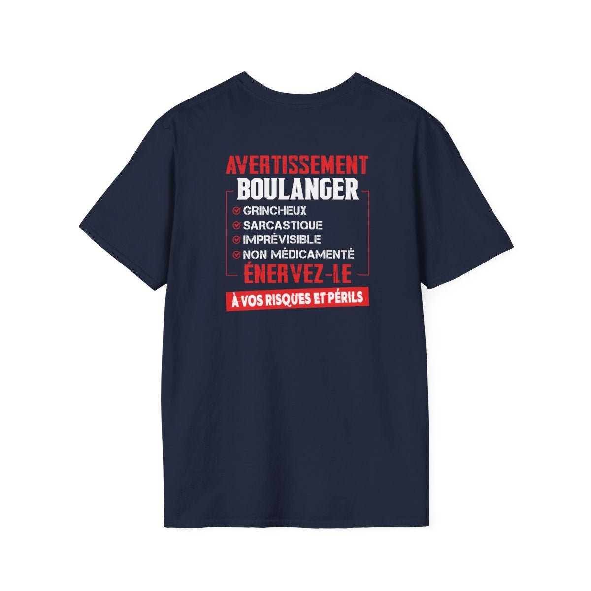 Boulanger, grincheux, sarcastique, imprévisible, non médicamenté