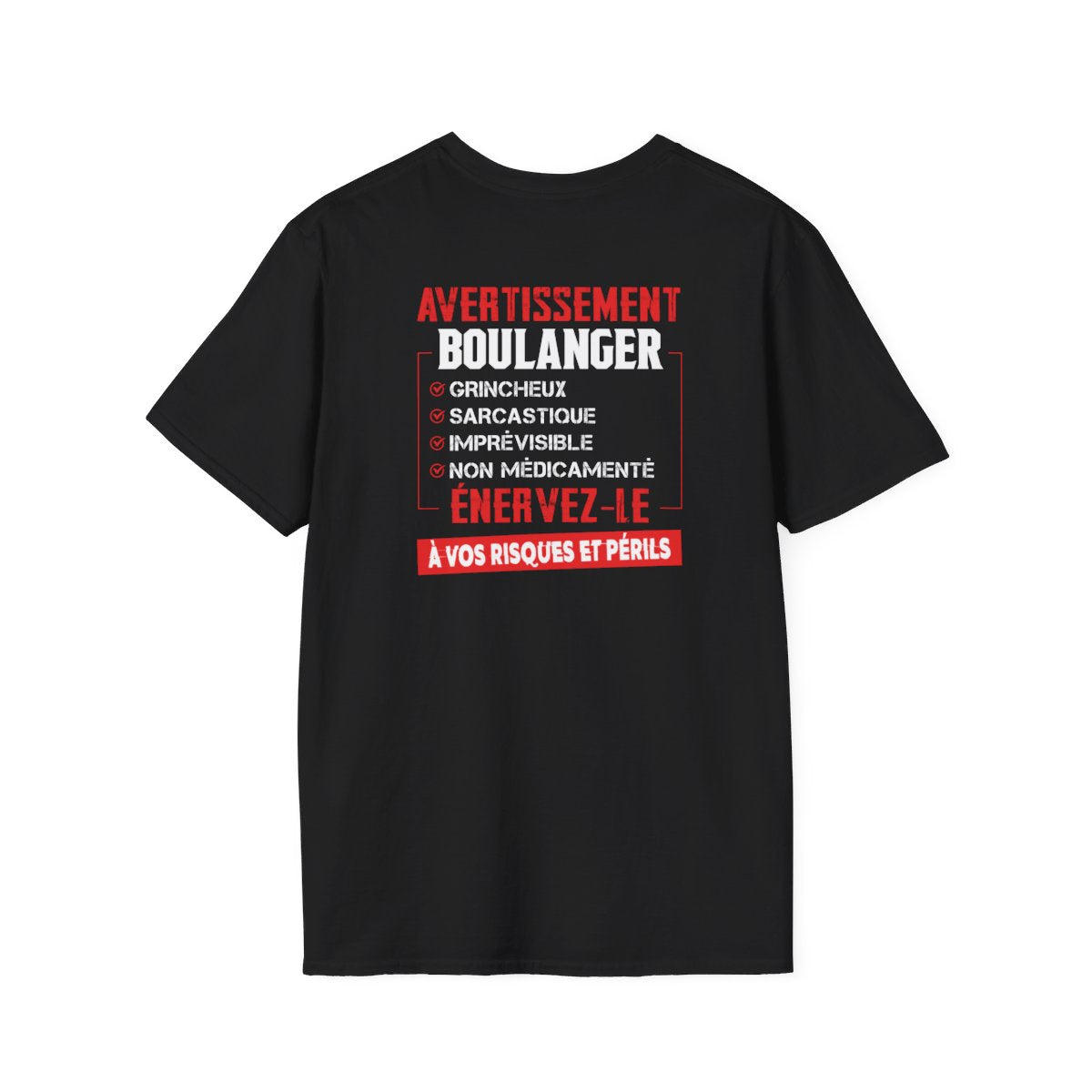 Boulanger, grincheux, sarcastique, imprévisible, non médicamenté