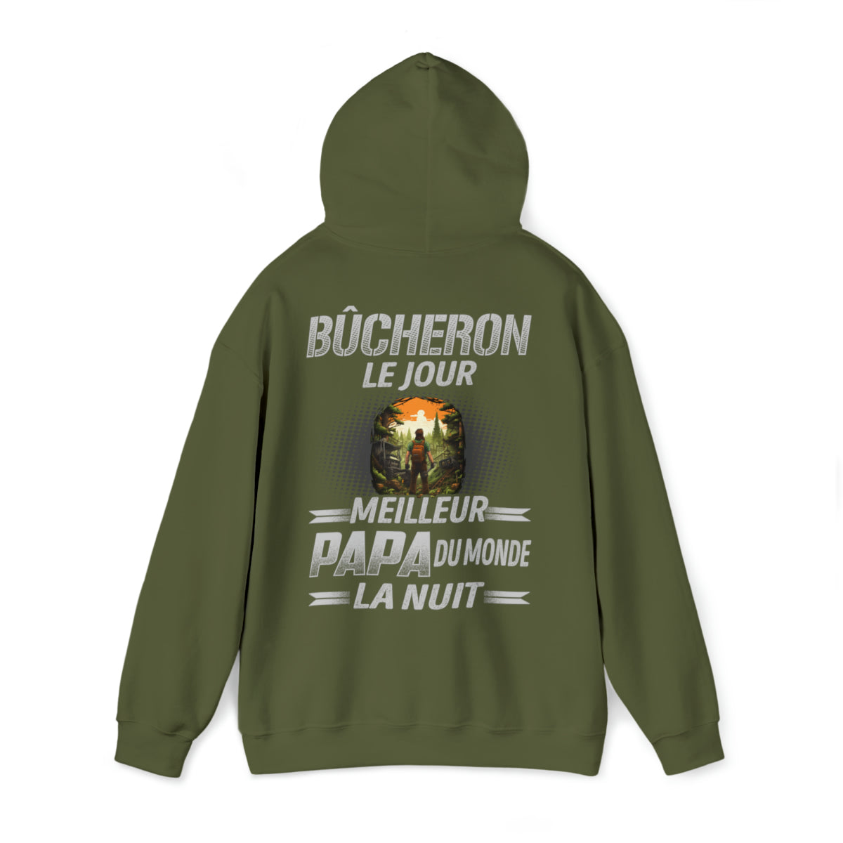 Bûcheron le jour, papa la nuit