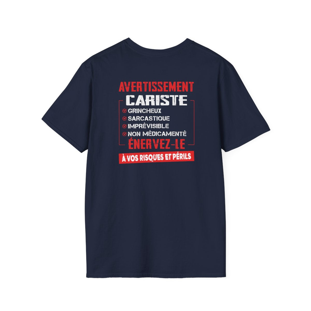 Cariste, grincheux, sarcastique, imprévisible, non médicamenté