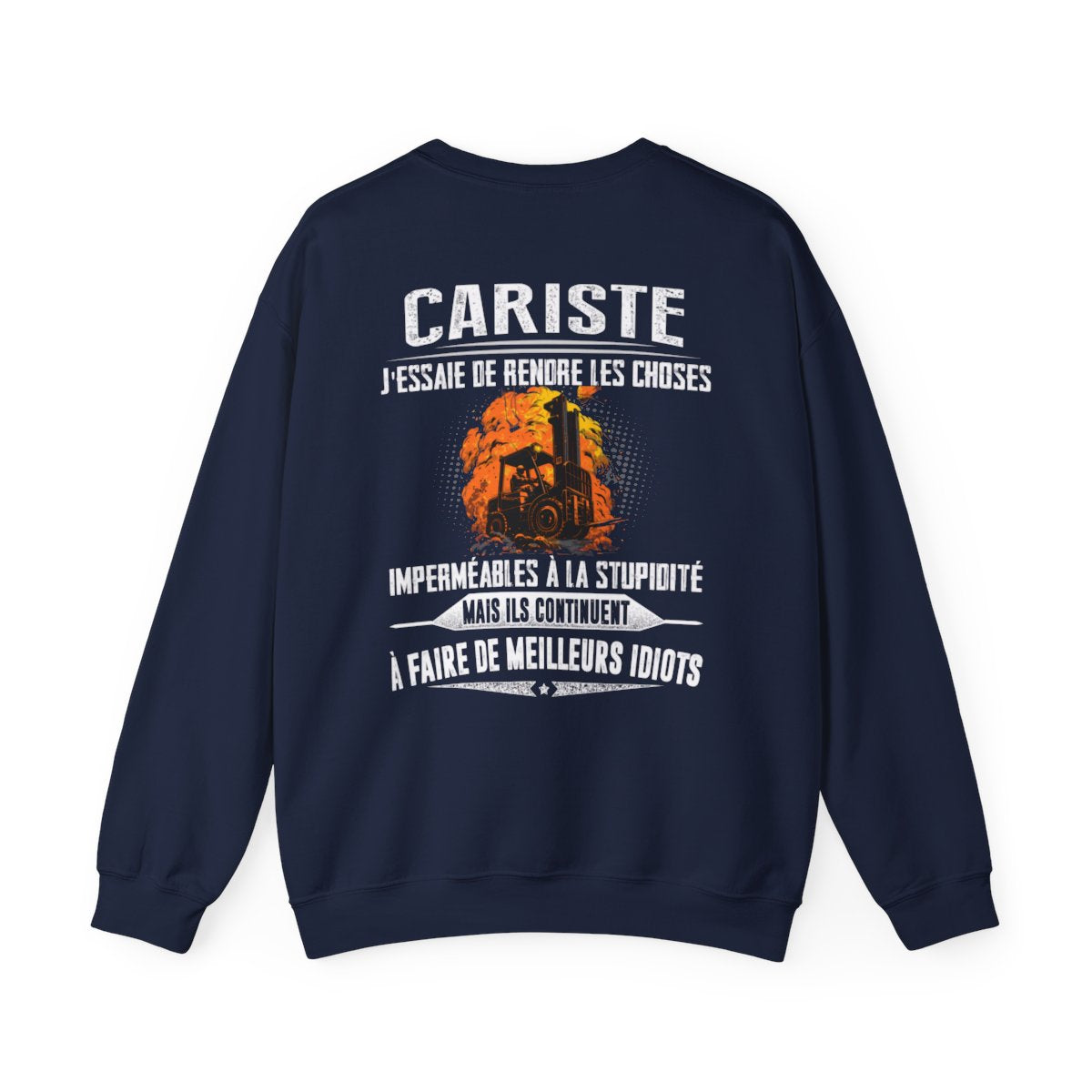Cariste, j'essaie de rendre les choses imperméables à la stupidité