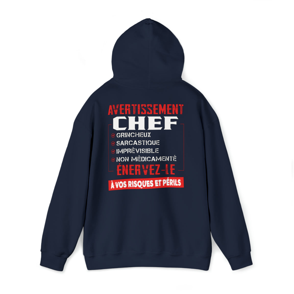 Chef, grincheux, sarcastique, imprévisible, non médicamenté