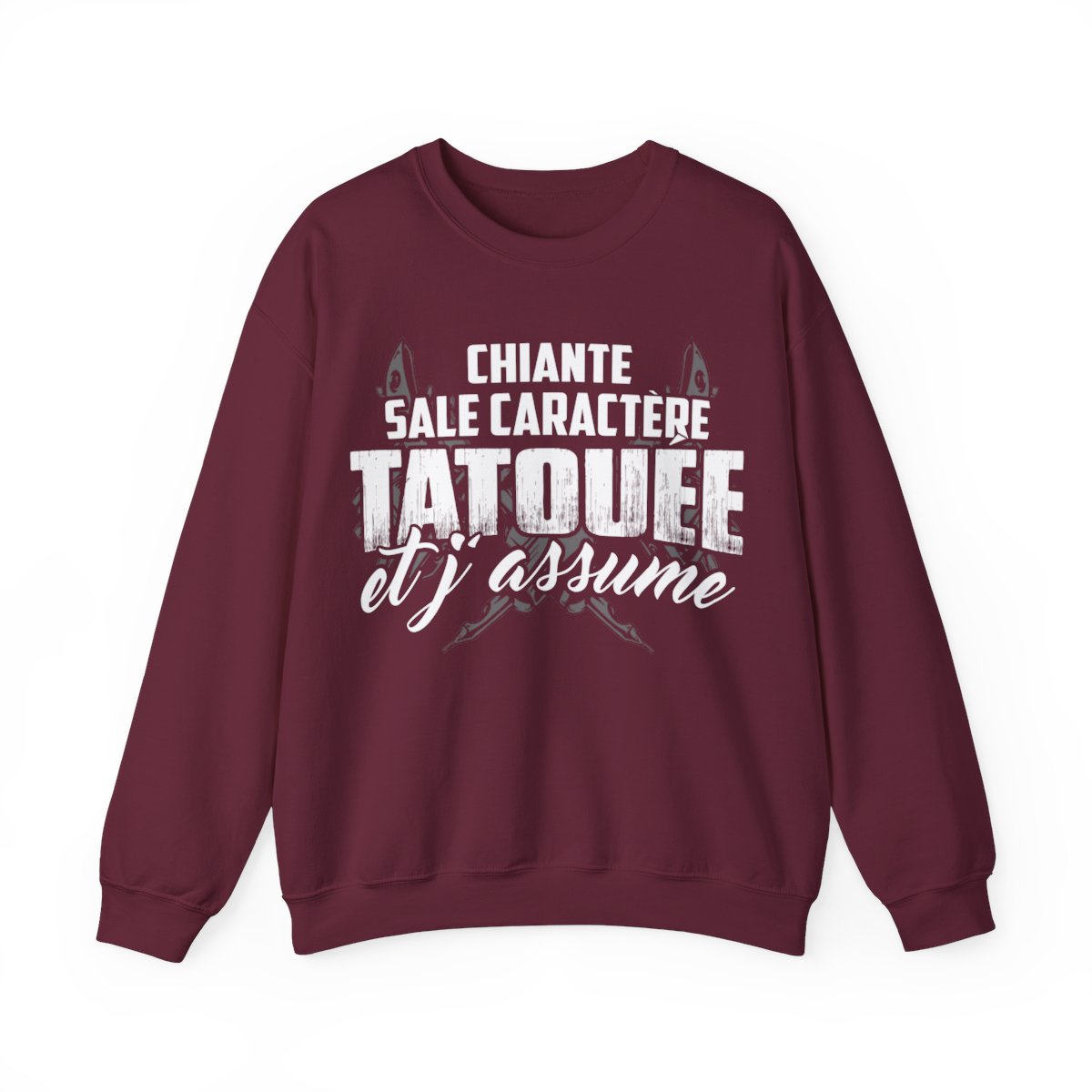chiante, sale caractère, tatouée et j'assume