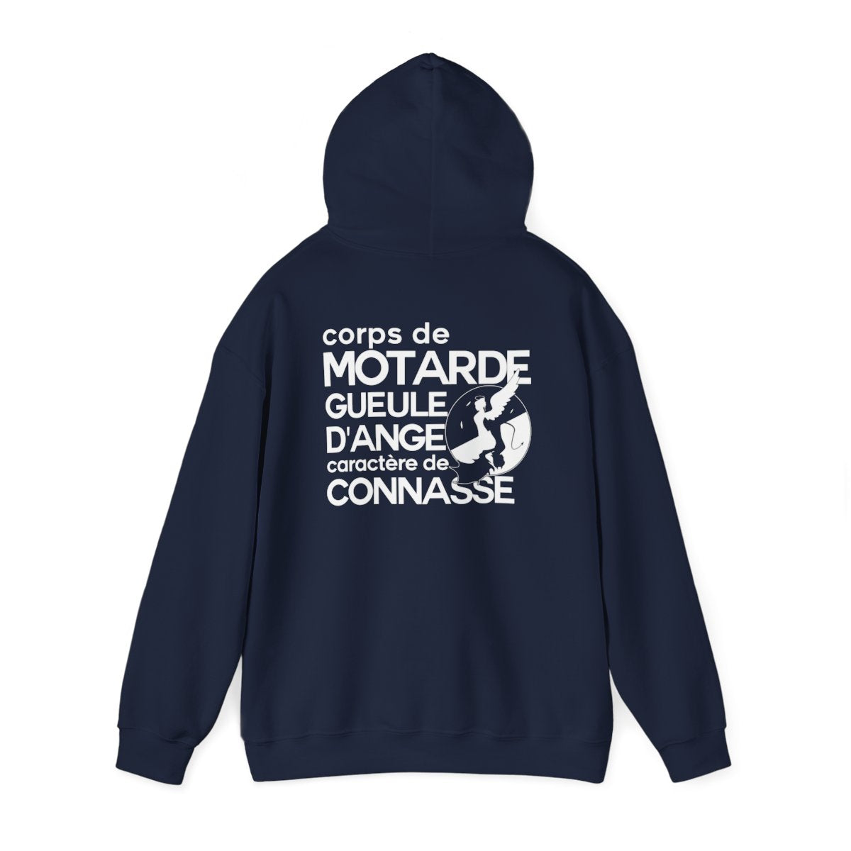 Corps de motarde, gueule d’ange, caractère de connasse