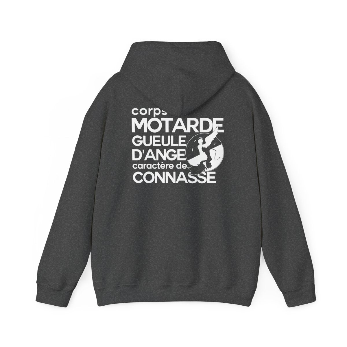 Corps de motarde, gueule d’ange, caractère de connasse
