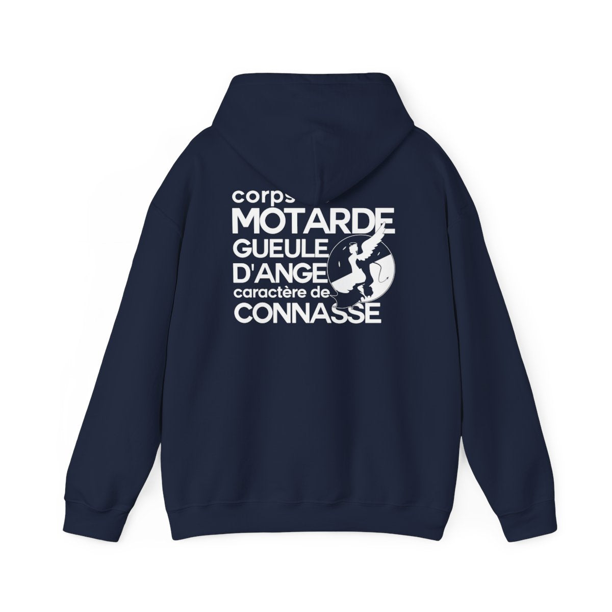 Corps de motarde, gueule d’ange, caractère de connasse
