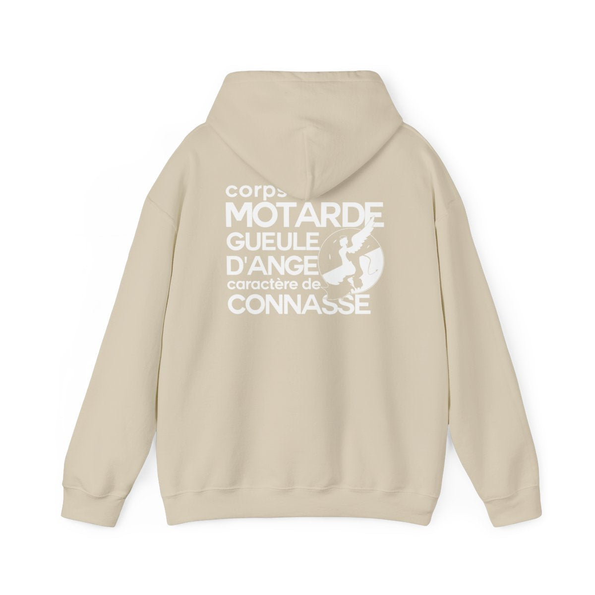 Corps de motarde, gueule d’ange, caractère de connasse