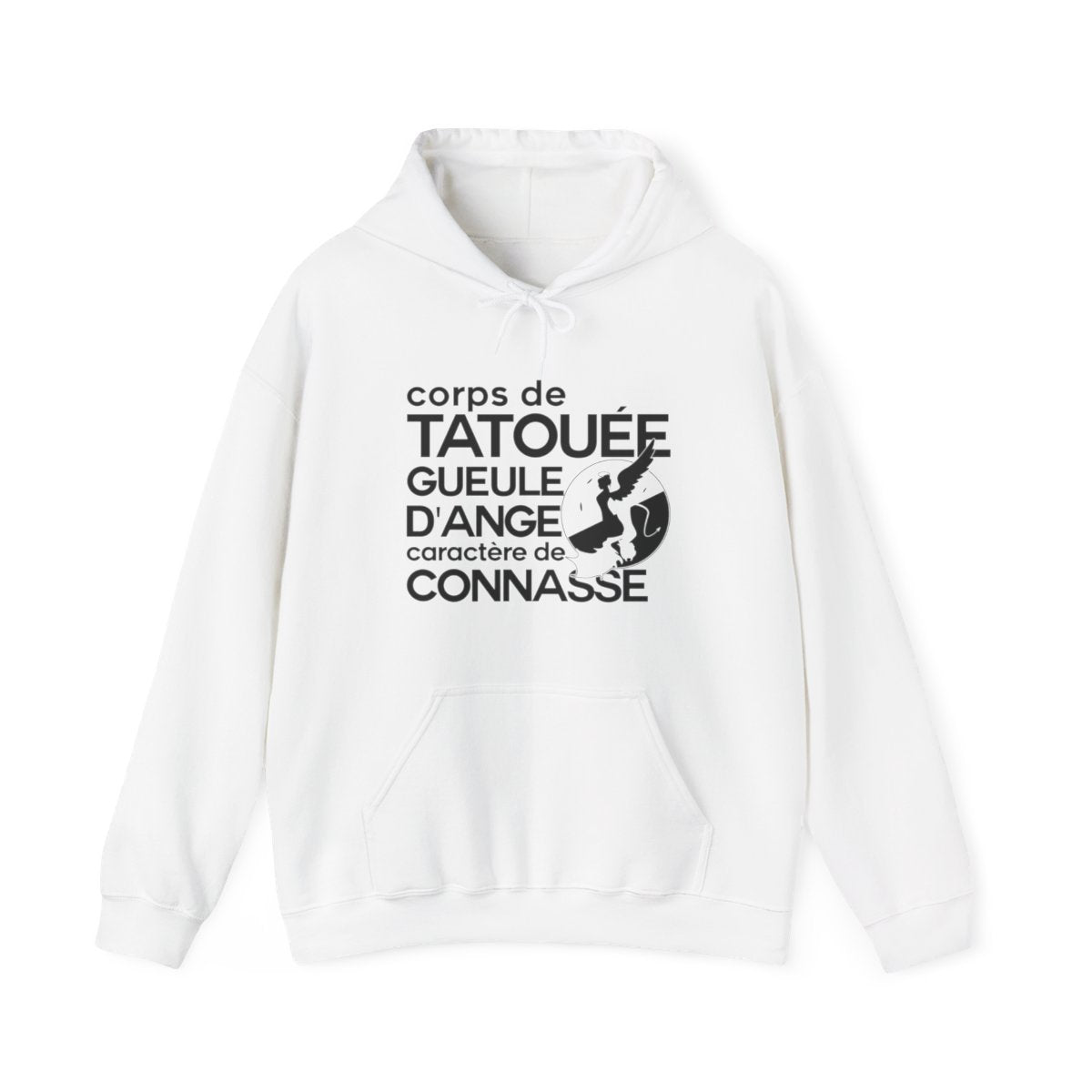 Corps de tatouée, gueule d’ange, caractère de connasse