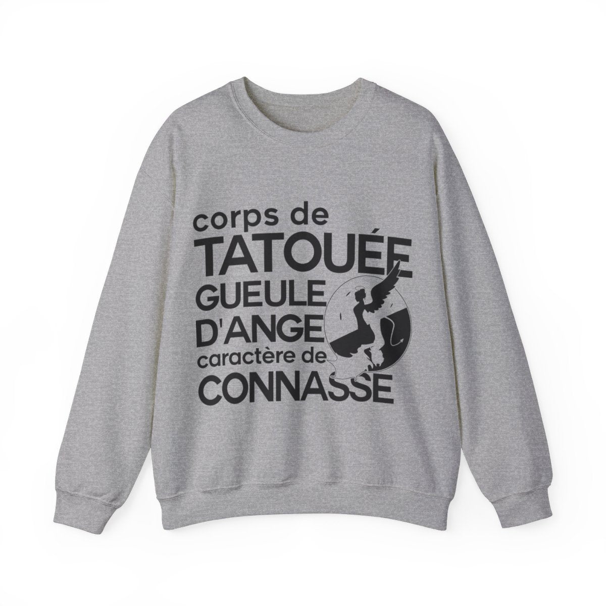Corps de tatouée, gueule d’ange, caractère de connasse