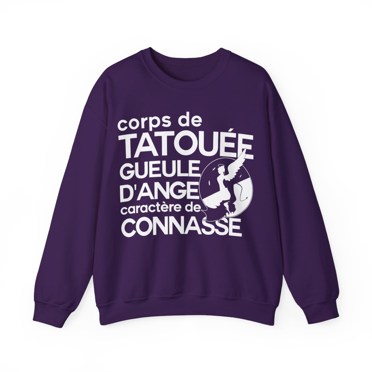 Corps de tatouée, gueule d’ange, caractère de connasse