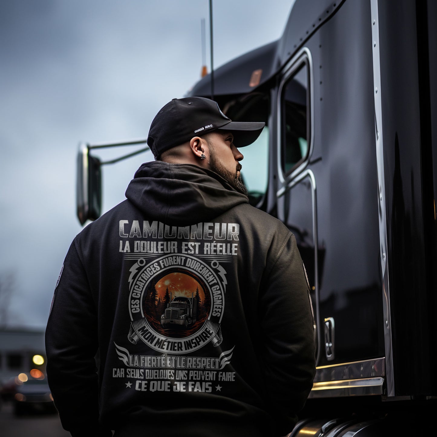 Camionneur, la douleur est réelle. Ces cicatrices ont été durement gagnées