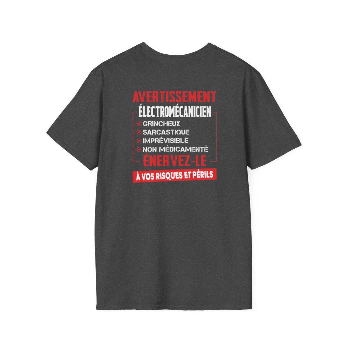 Électromécanicien, grincheux, sarcastique, imprévisible, non médicamenté