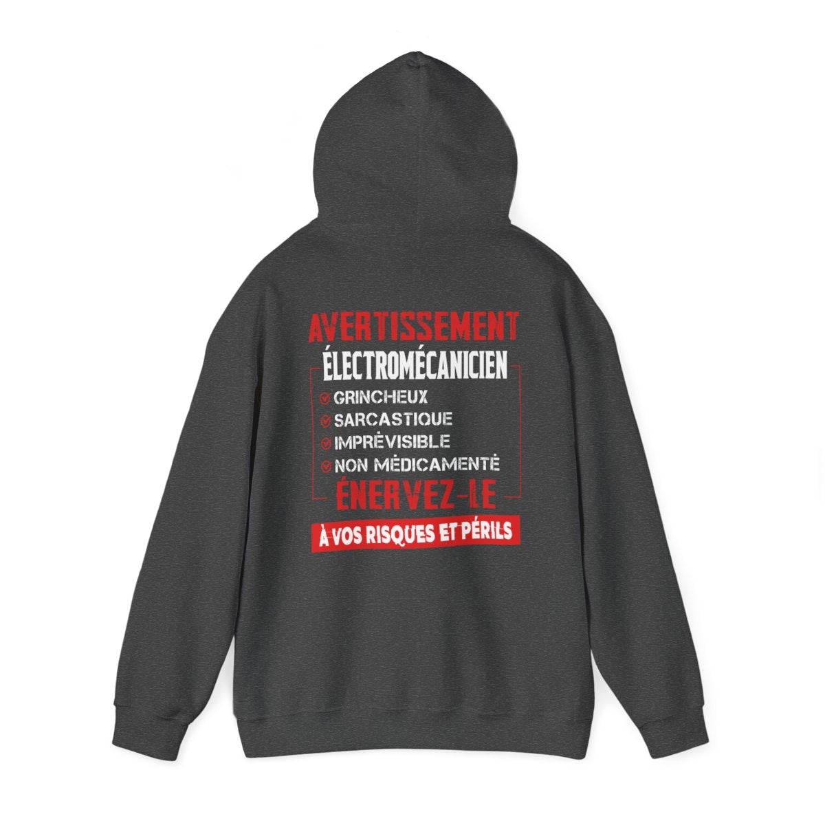 Électromécanicien, grincheux, sarcastique, imprévisible, non médicamenté