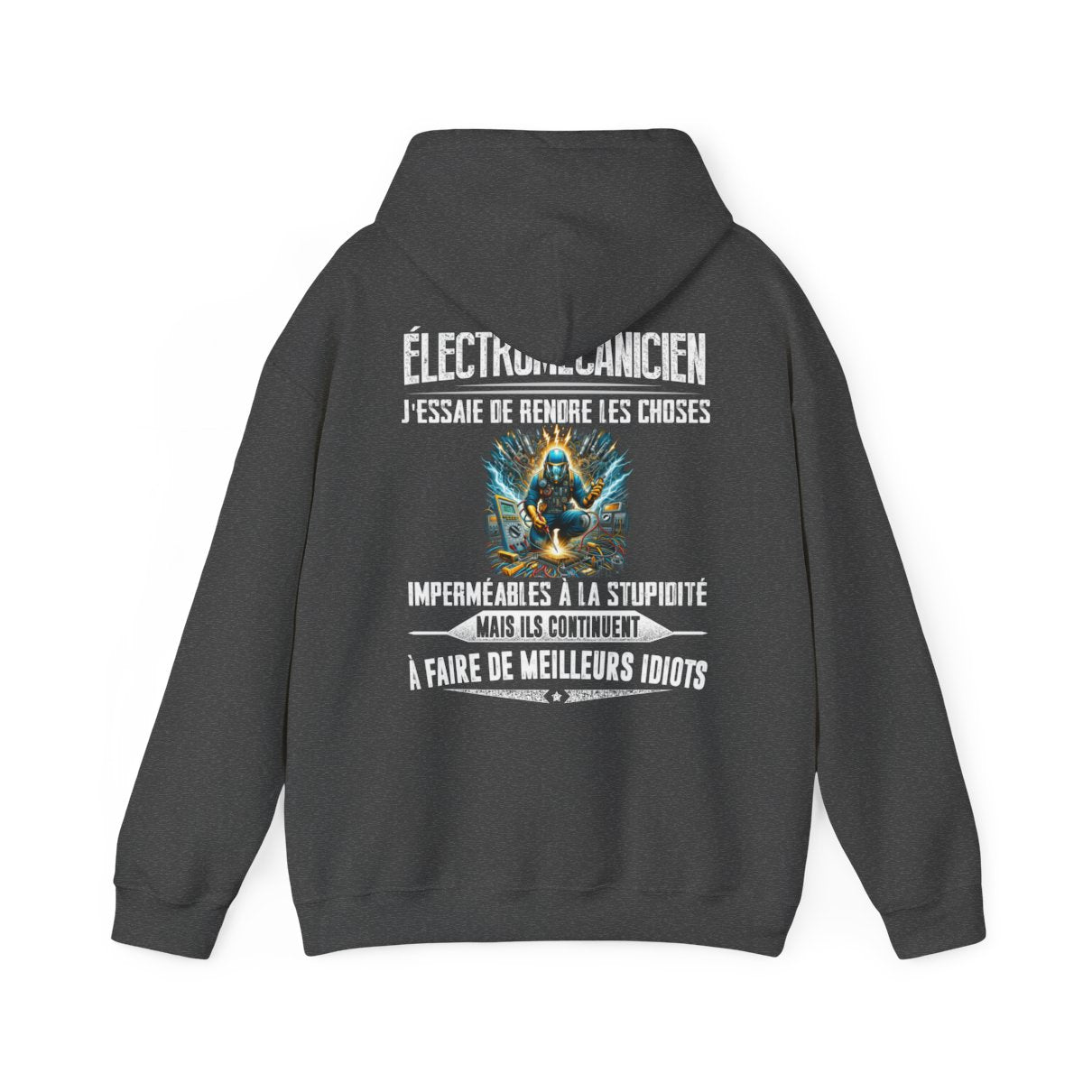 Électromécanicien, j'essaie de rendre les choses imperméables à la stupidité