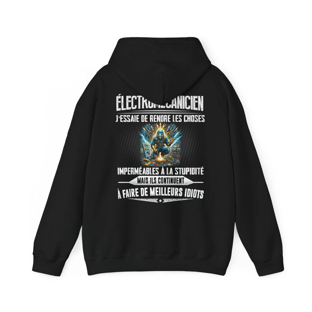 Électromécanicien, j'essaie de rendre les choses imperméables à la stupidité