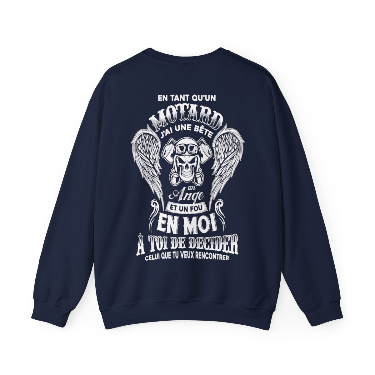 En tant qu'un motard, j'ai une bête, un ange et un fou en moi