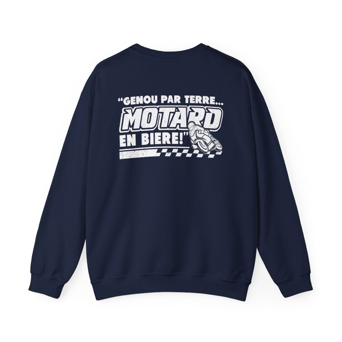 Genou par terre... motard en bière !