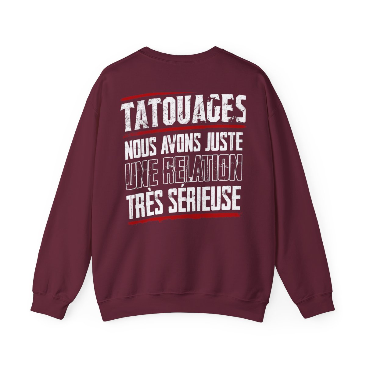 Je ne suis pas accro aux tatouages, nous avons juste une relation très sérieuse