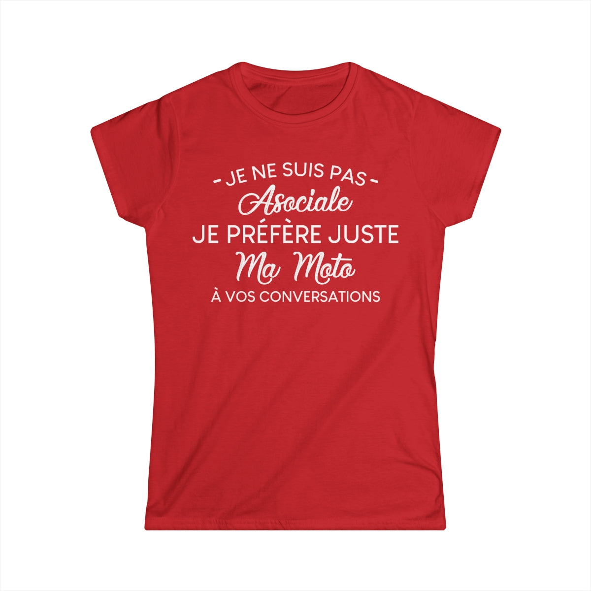 Je ne suis pas asociale je préfère juste ma moto à vos conversations
