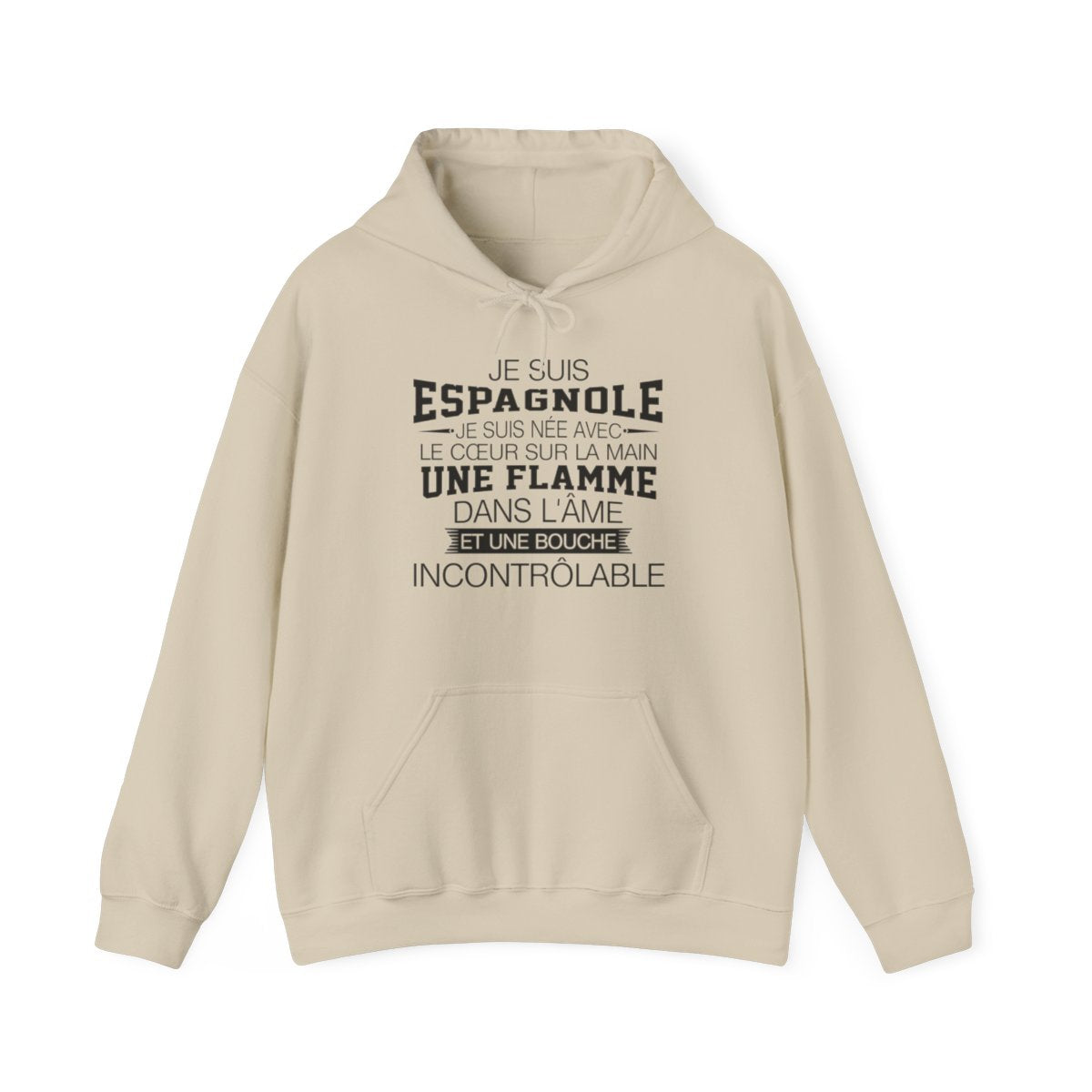 Je suis Espagnole, je suis née avec le coeur sur la mai
