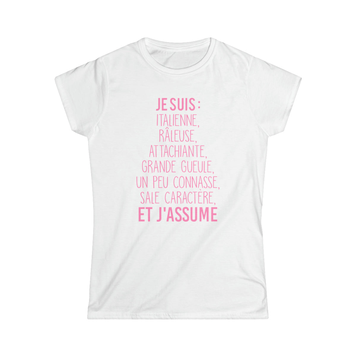 Je suis Italienne et j'assume