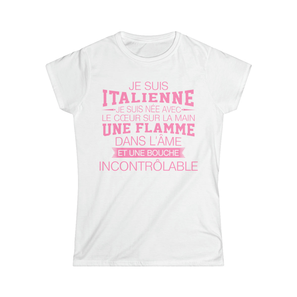 Je suis Italienne, je suis née avec le coeur sur la mai