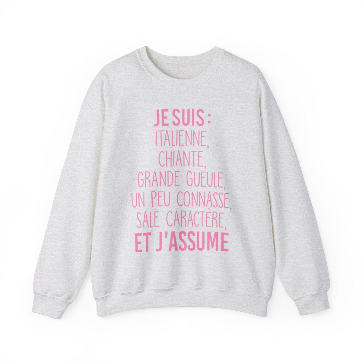 Je suis Italienne sale caractère et j'assume