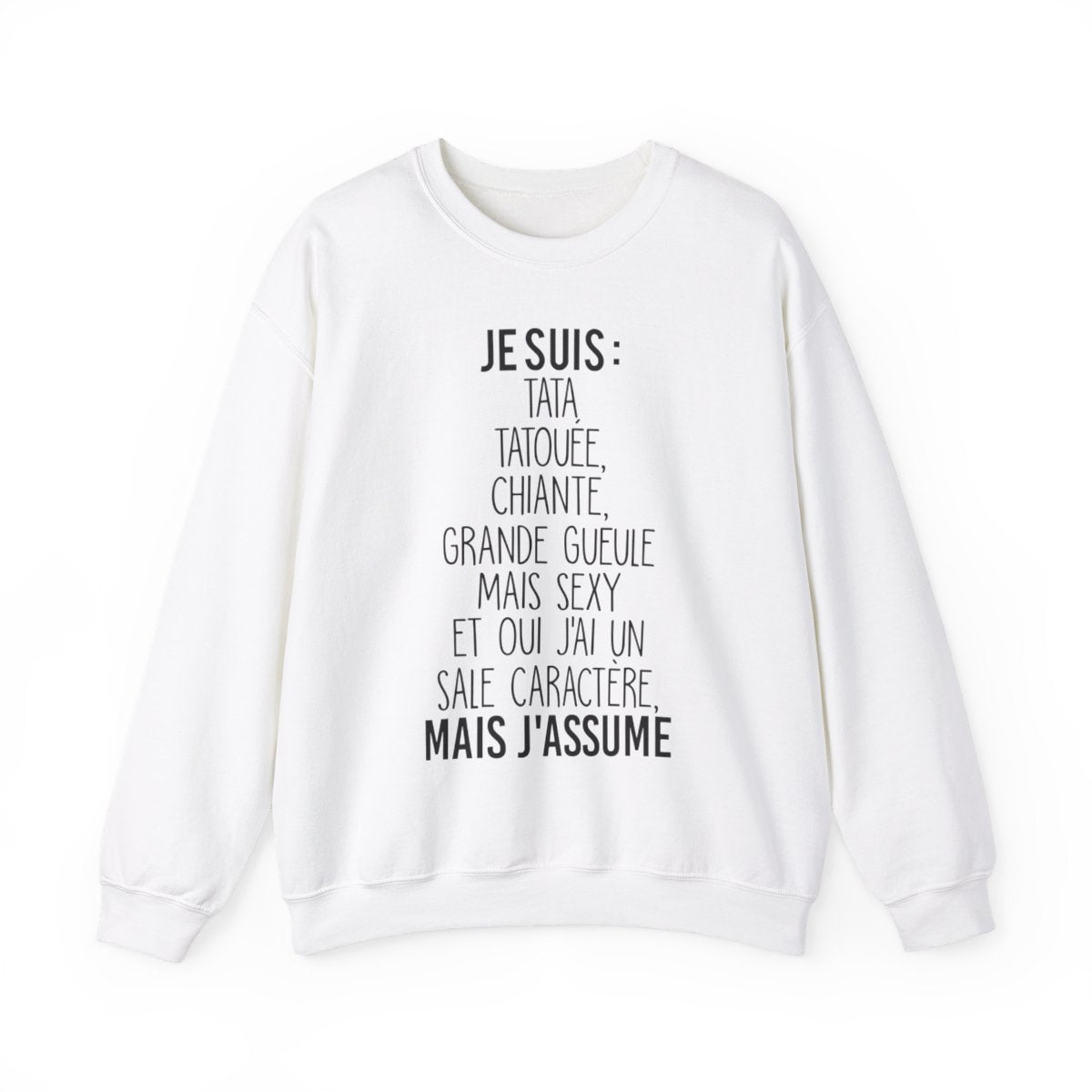 Je suis tata, tatouée, chiante, grande gueule mais sexy et oui j'ai un sale caractère et j'assume