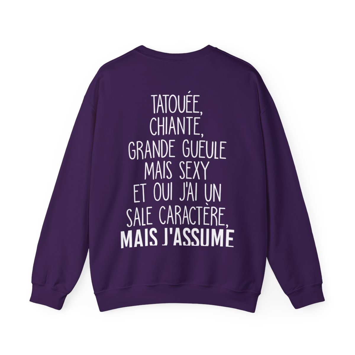 Je suis tatouée, chiante, grande gueule mais sexy et oui j'ai un sale caractère mais j'assume